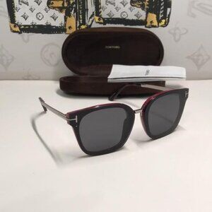 Tom Ford TF1014 71A Philippa-02 Sunglasses Shiny Bordeaux Smoke NEW